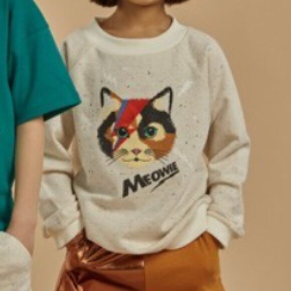 Milk on the Rocks Meowie Sweatshirt Size 14 - Picture 3 of 10